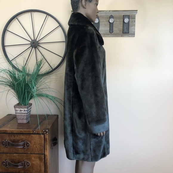 1 Madison Brown Faux Fur Coat - Picture 4 of 8